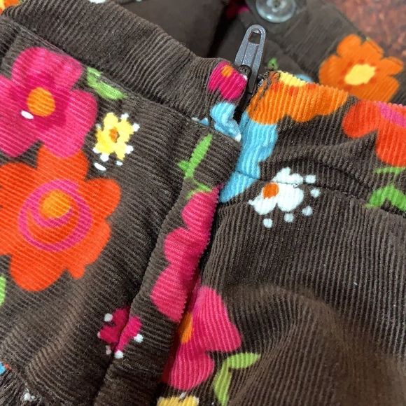 Sz4 Gymboree Brown Floral Print Skorts - Picture 4 of 6